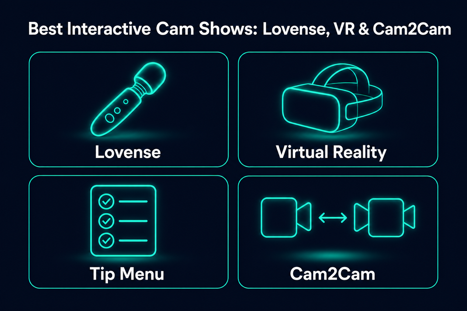 Best Interactive Cam Shows: Lovense, Tip Menus, VR Rooms, and Cam2Cam Features