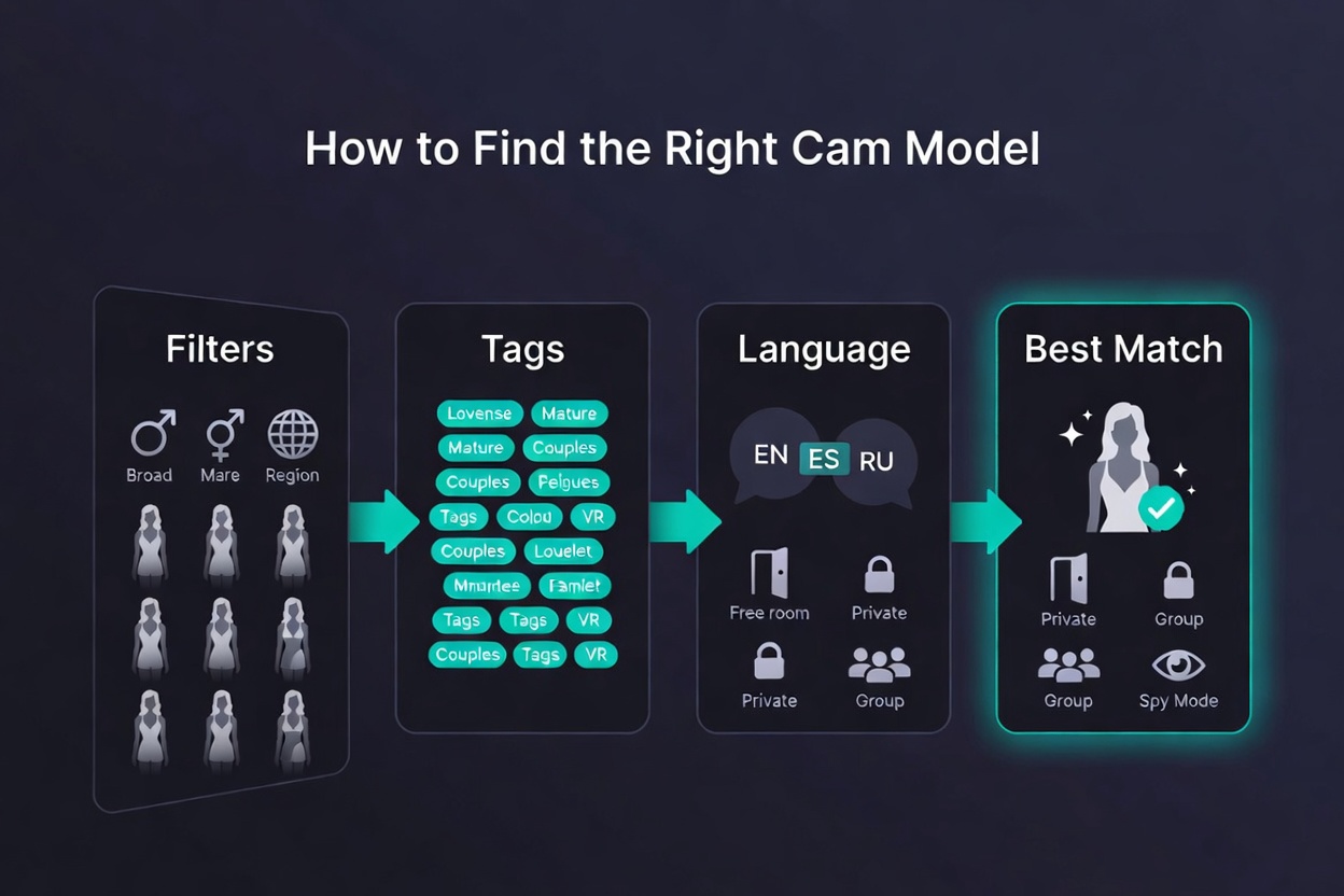 How to Find the Right Cam Model: Filters, Tags, Languages, and Show Types Explained